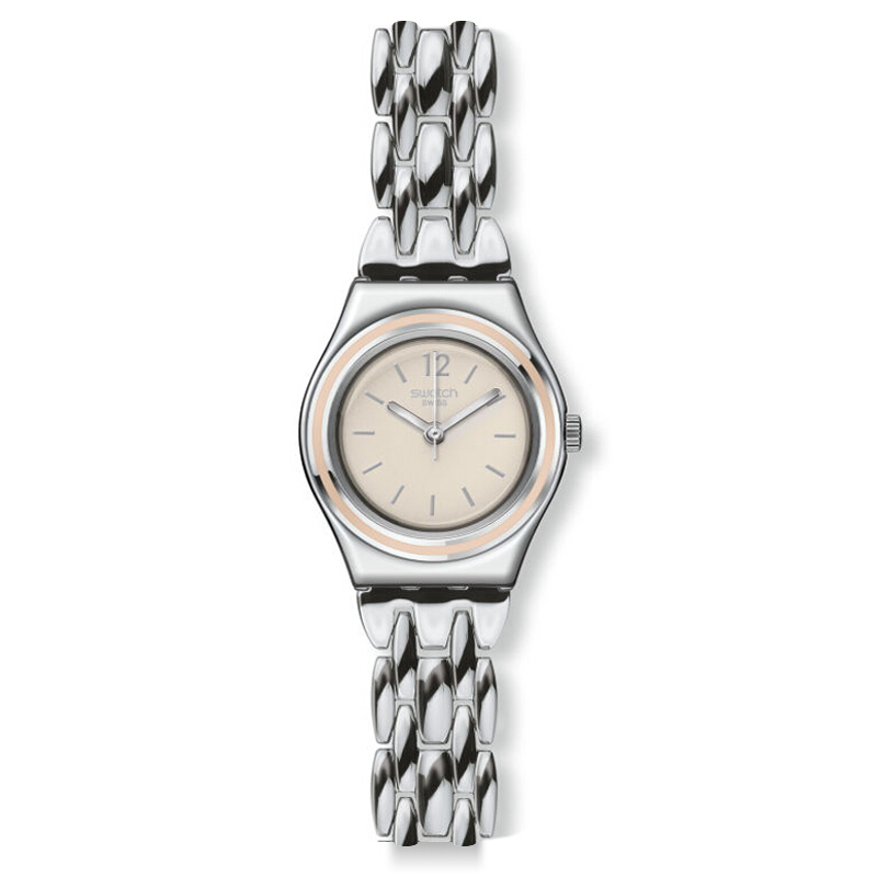 斯沃琪(SWATCH)手表 淑女系列 简约 精致 冰淇淋色 不锈钢钢带 石英女士表 YSS285G