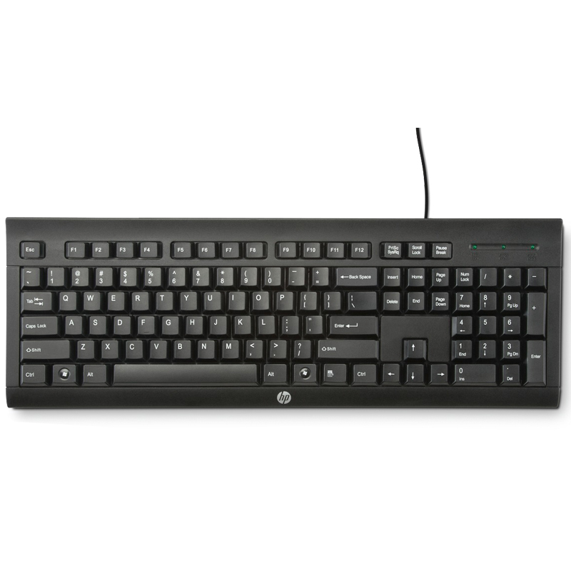 惠普(HP)K1500 黑色 有线单键盘