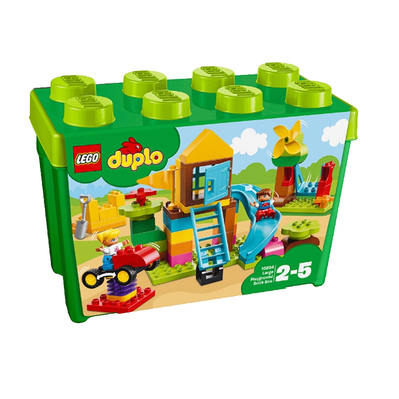 LEGO 乐高 Duplo得宝系列 我的游乐场创意积木盒 10864 2-4岁 50-100块 塑料玩具