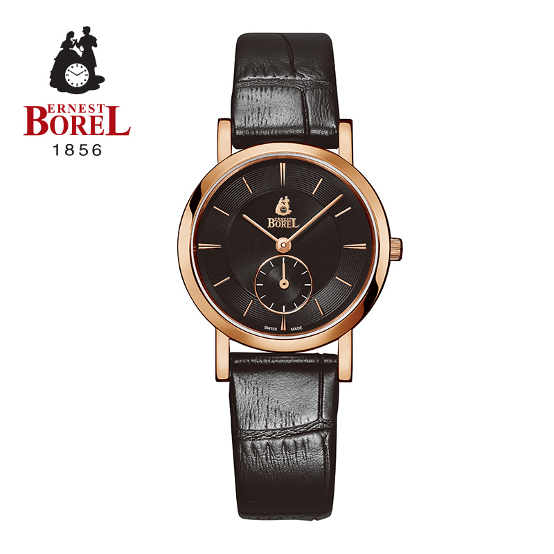 瑞士进口依波路(ERNEST BOREL)典雅系列LGR850N-53591BK时尚经典女款石英手表