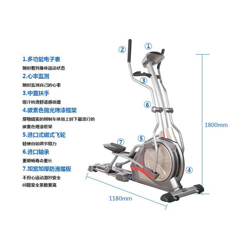 WNQ/万年青F1-7618B 椭圆机 商用椭圆机 酒店会所健身器材