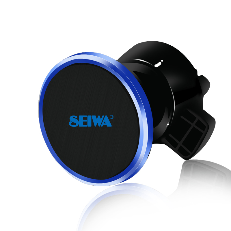 日本seiwa汽车用品 车载塑料手机支架出风口多功能车用磁性吸盘式汽车仪表台通用型 汽车用品