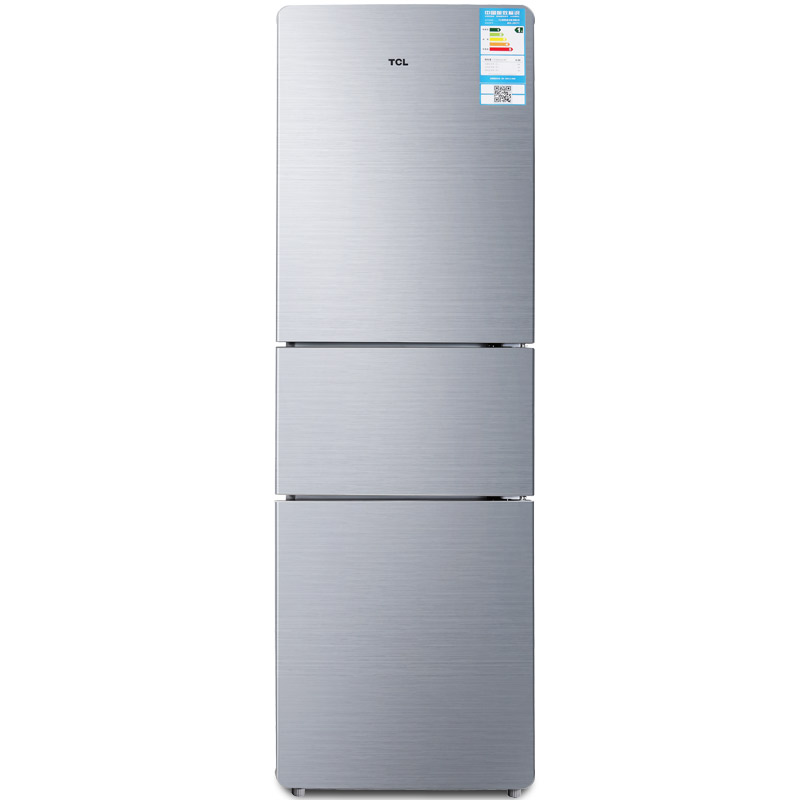 TCL 210L 三门直冷冰箱 BCD-210TF1泰坦银(单位:台)