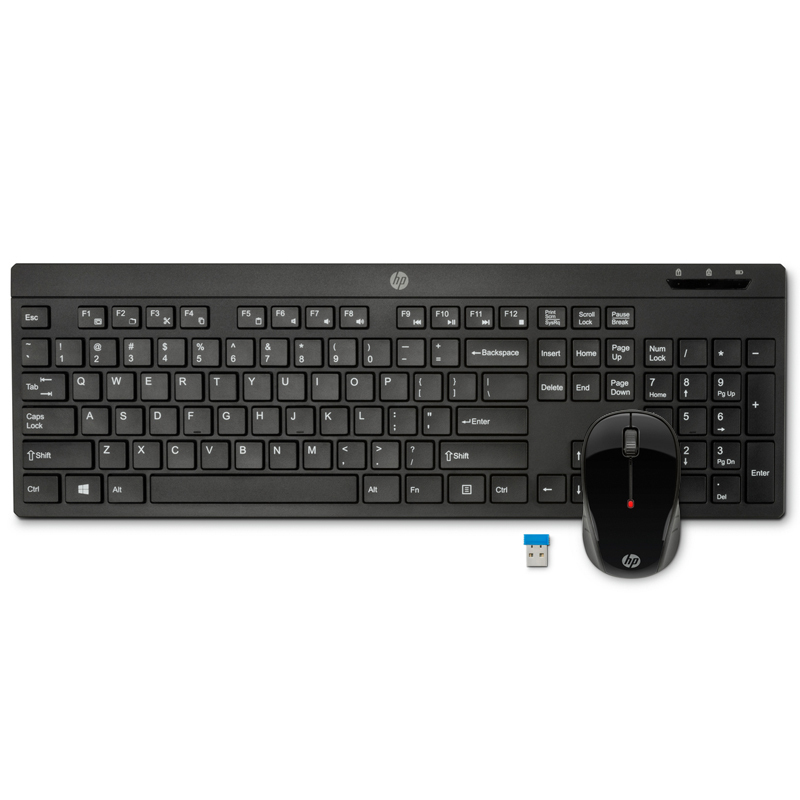 惠普(HP) HP200 Z3Q63AA 黑色 无线键鼠套装 商务家用办公套装