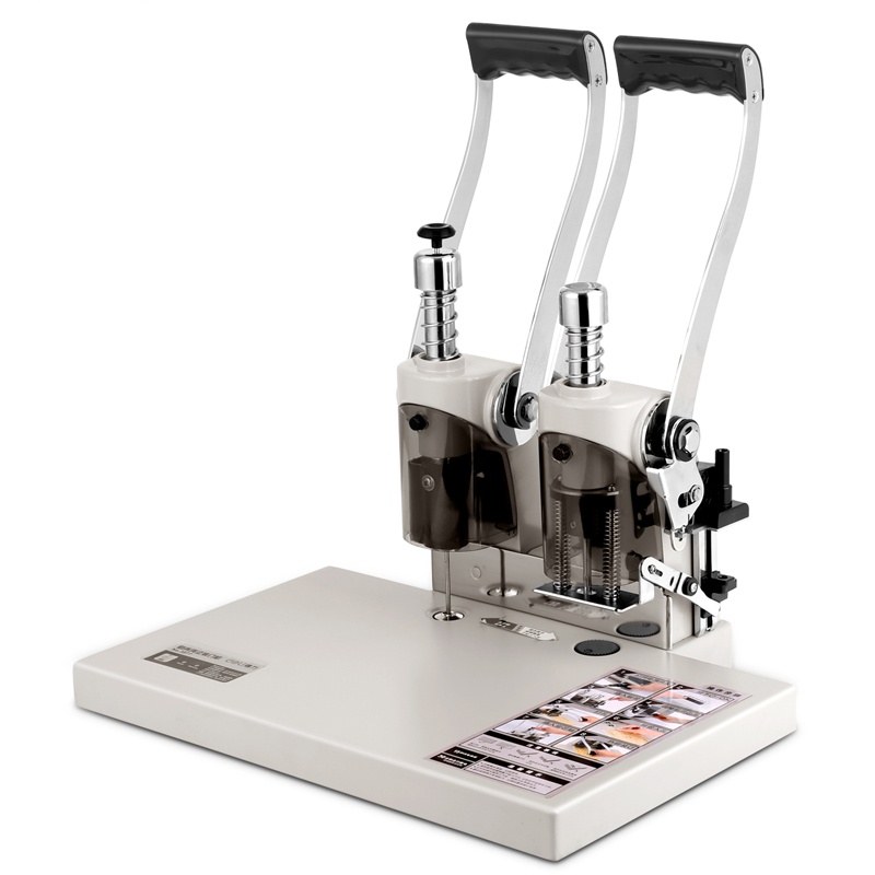 得力deli3877财务装订机电动热熔铆管会计档案凭证装订机打孔手动包邮