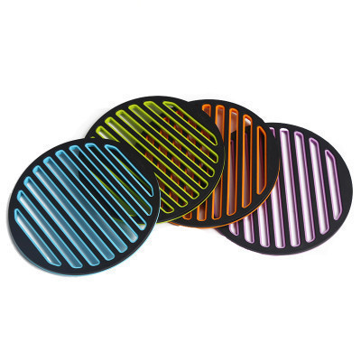 双枪(Suncha)合金硅胶隔热垫 厨房工具锅垫碗垫盘子垫餐垫 防水防烫防滑垫 四色组合套装 DD3164