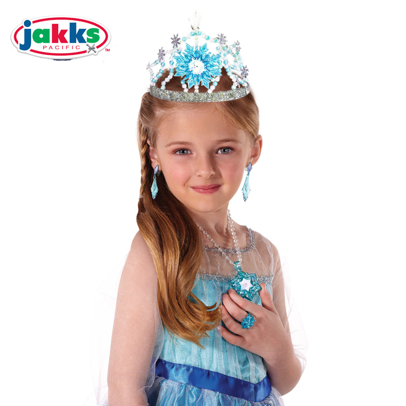 jakks 迪斯尼女孩玩具 动漫周边角色人物扮演 艾莎公主珠寶套裝63600