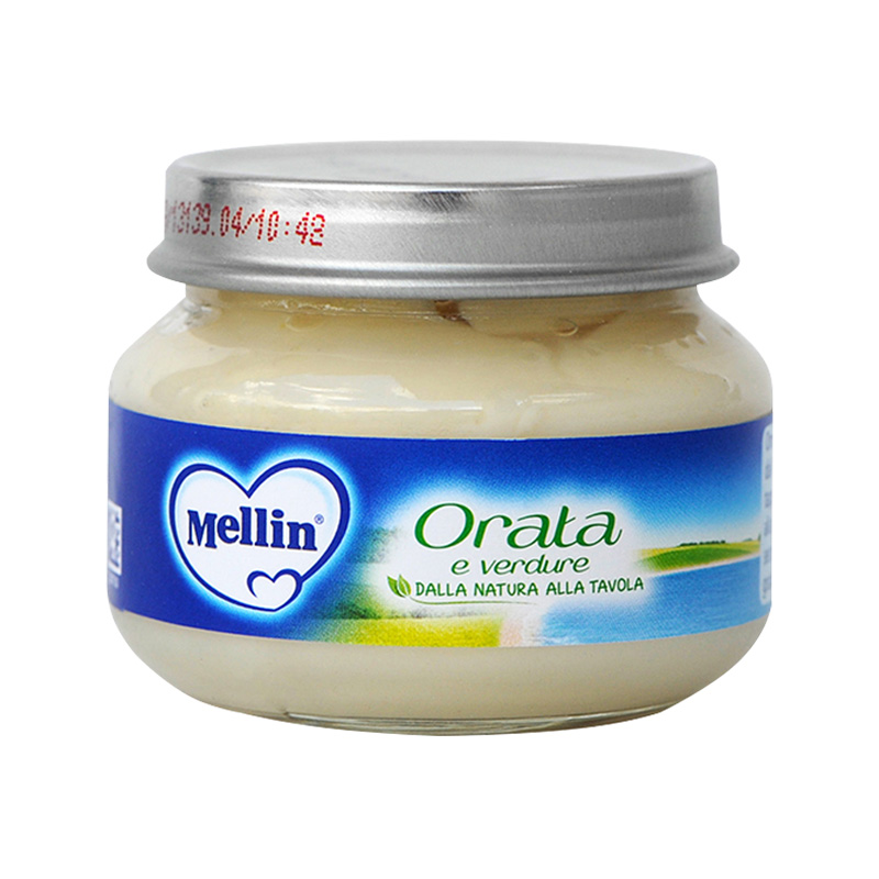 美林(Mellin)鲷鱼泥混合泥 80克/罐 2罐装 辅食添加初期以上 原装进口 6个月以上