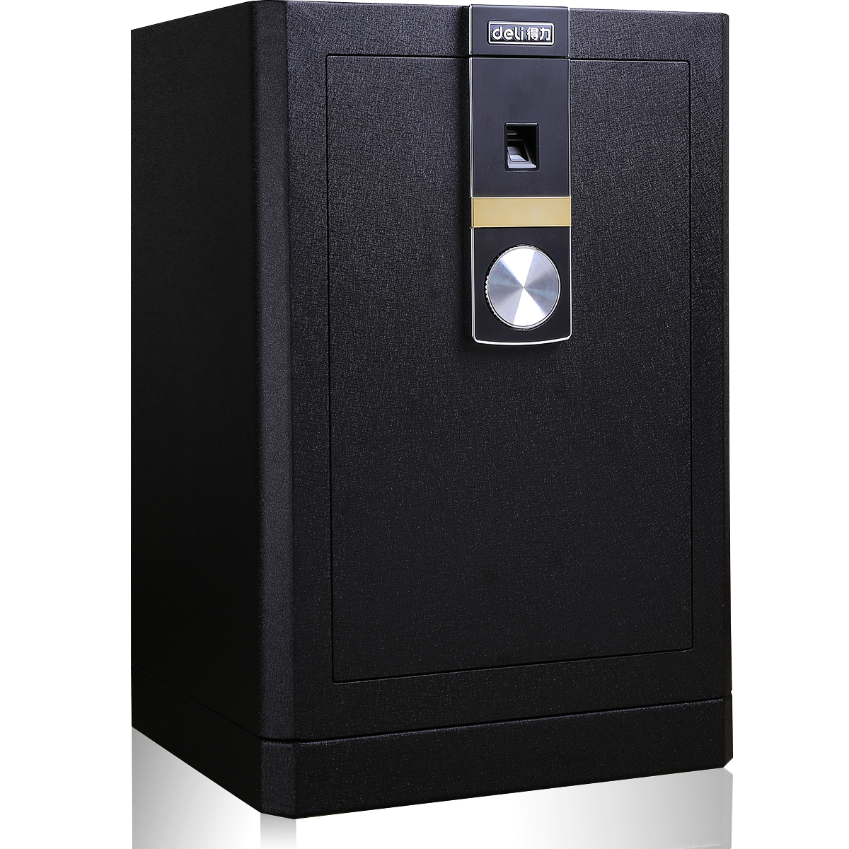 得力保险箱家用迷你小型3C认证保管柜入墙4052指纹办公保险柜55CM