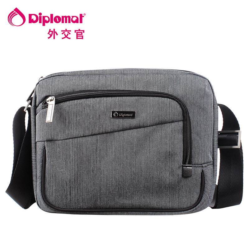 diplomat/外交官DB-726O-1商场同款休闲男士横款单肩包时尚轻便 斜挎包