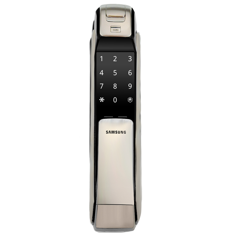 三星(SAMSUNG)指纹锁 SHP-DP728 家用防盗门密码磁卡锁 智能电子锁 (香槟金)