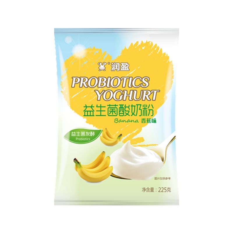 [买3送酸奶机]润盈(BIOGROWING)香蕉味益生菌酸奶粉剂 酸奶菌 发酵剂菌粉 225g/袋装,无需自备牛奶