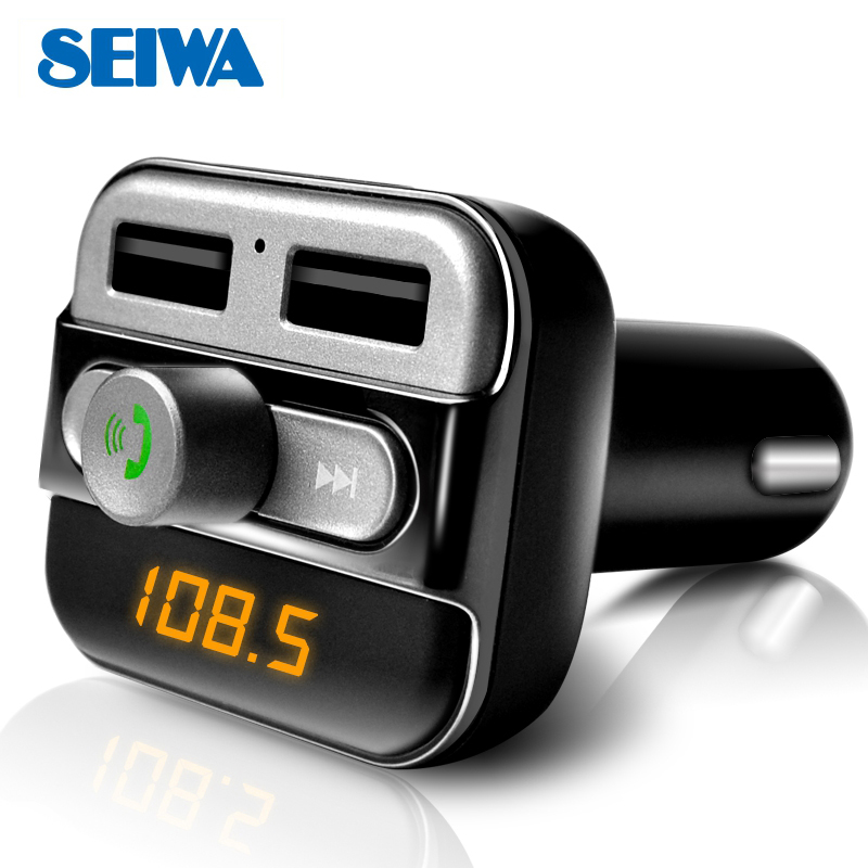 日本seiwa汽车用品 车载mp3 车用多功能汽车音乐播放器 点烟器式蓝牙 免提电话MP3