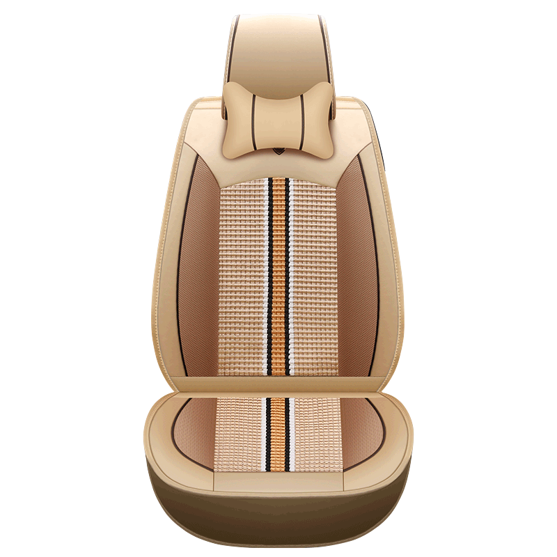 爱车屋（ICAROOM）汽车座垫 夏季冰丝四季通用车型大包围坐垫 I-80892温馨米-旗舰版