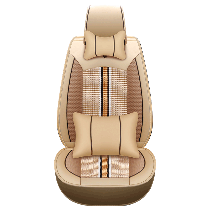 爱车屋（ICAROOM）汽车座垫 夏季冰丝四季通用车型大包围坐垫 I-80892温馨米-豪华版
