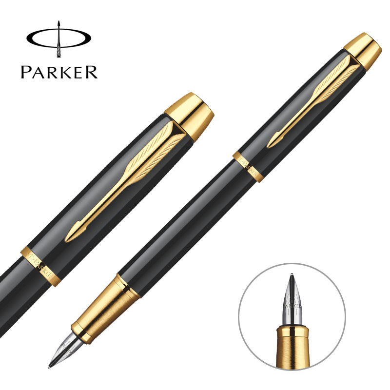 派克(PARKER) 0.5mm IM纯黑丽雅金夹墨水笔 IM系列(单位:支)