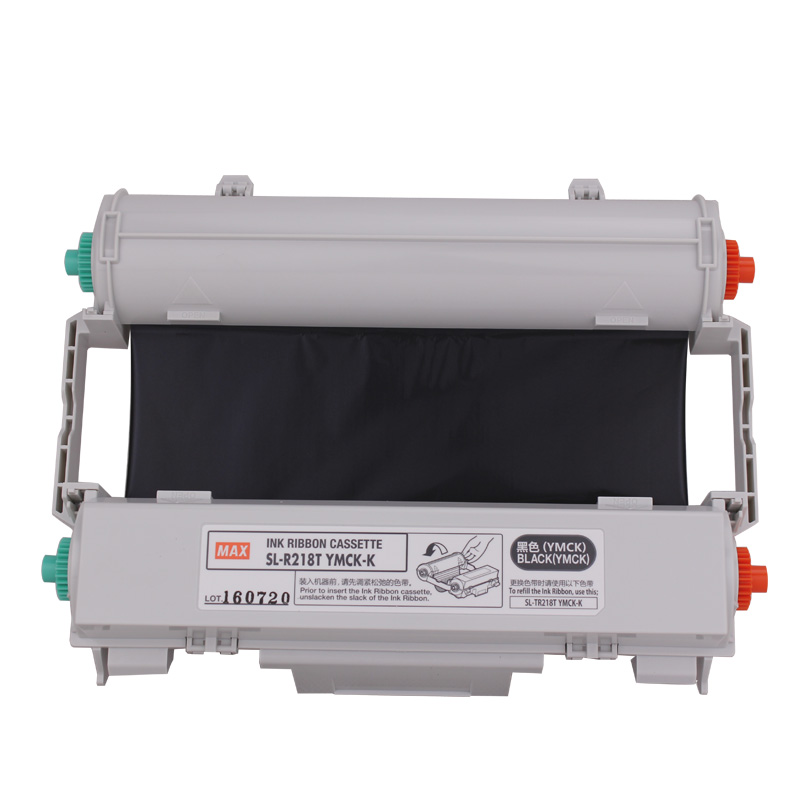 MAX 全彩黑色加强型进口树脂色带 SL-R218T