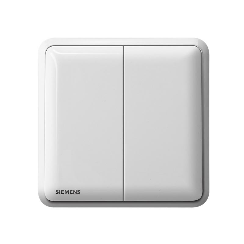 西门子（SIEMENS）开关插座 皓睿玉釉白系列二开中途 二开多控5TA01253NC01