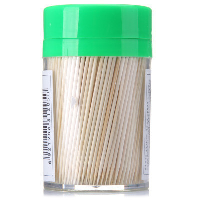 双枪 (Suncha) 厨房小件 竹制竹色牙签500支罐装YQ1250(新老包装随机发送)
