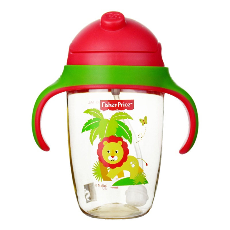 费雪牌(FISHER-PRICE) PPSU学饮杯水杯FP-8053 红色300ml 适用年龄:6个月以上
