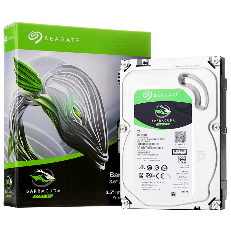 希捷酷鱼 ST2000DM006 2TB 台式机硬盘 7200转 64M缓存 ,SATA接口
