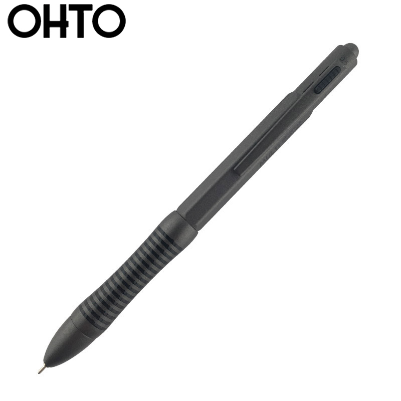日本进口乐多(OHTO)MF-20K3A 重力感应多功能笔(黑/红0.7mm圆珠笔+0.5mm自动铅笔)学生用男女活动铅