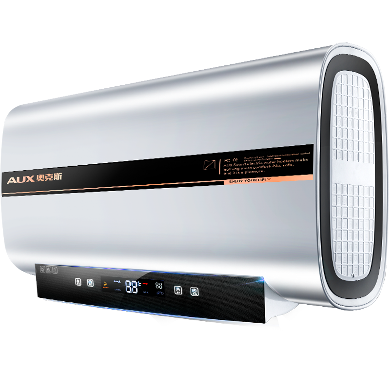 奥克斯(AUX) 80DB11电热水器 80升储水式电热水器 家用速热扁桶双胆一级能效节能预约数显3000W包安装