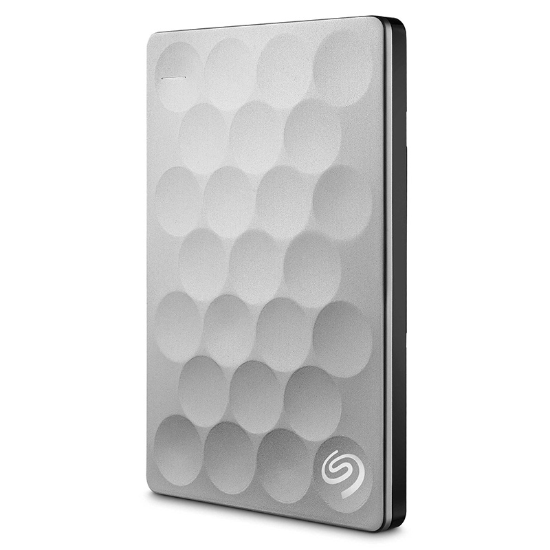 希捷 Ultra slim 2TB 数据恢复 厚度9.6mm移动硬盘 银色(STEH2000300)