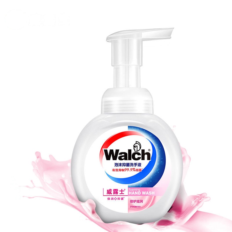 威露士(Walch) 泡沫抑菌 倍护滋润 洗手液 225ml (单位:瓶)