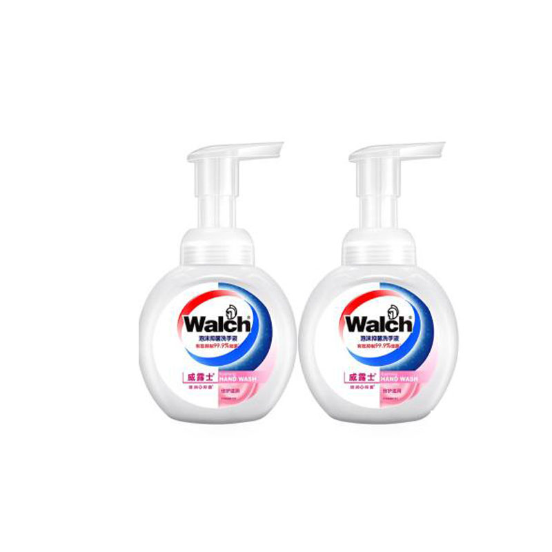 威露士(Walch) 泡沫抑菌 倍护滋润 洗手液 两支装225ml*2 (单位:组)