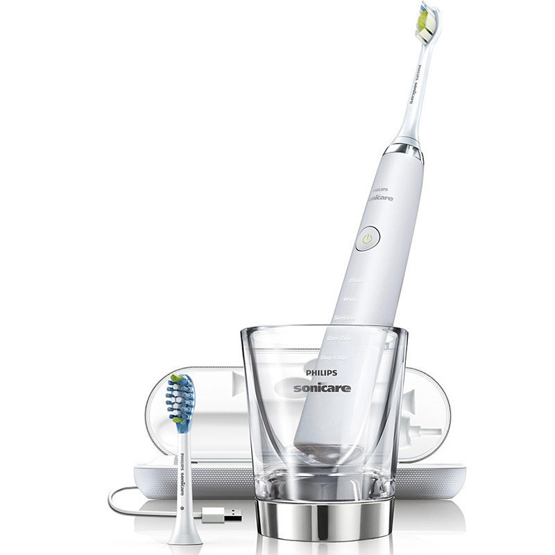 飞利浦(Philips)HX9332电动牙刷 钻石美白 声波震动式 充电式 成人通用 31000次/M 白色
