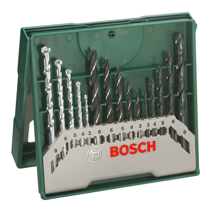 BOSCH 15支钻头绿色套装