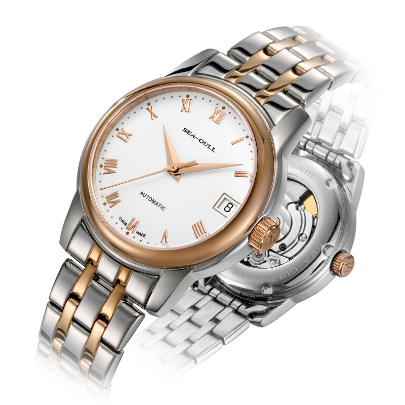 海鸥(SeaGull) 手表 简约商务通用单历自动机械情侣表男表217.614