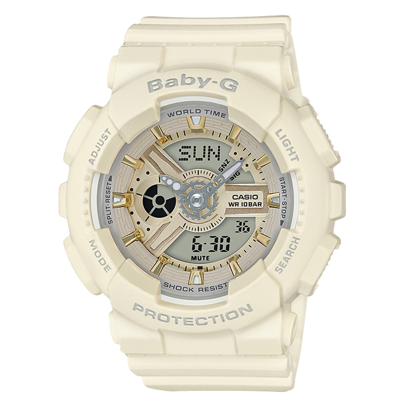 卡西欧(CASIO)手表 BABY-G系列时尚运动石英女表 BA-110GA-7A2
