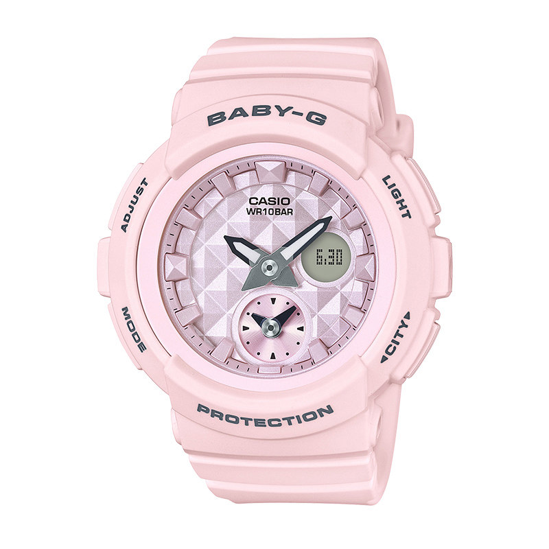 卡西欧(CASIO)手表 BABY-G系列双显街头风潮流树脂运动防水石英女表 BGA-190BE-4A