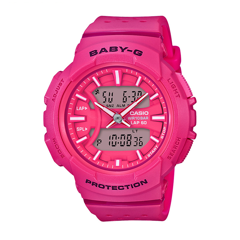 卡西欧(CASIO)手表 BABY-G系列女士精巧时尚潮流运动树脂石英女表 BGA-240-4A