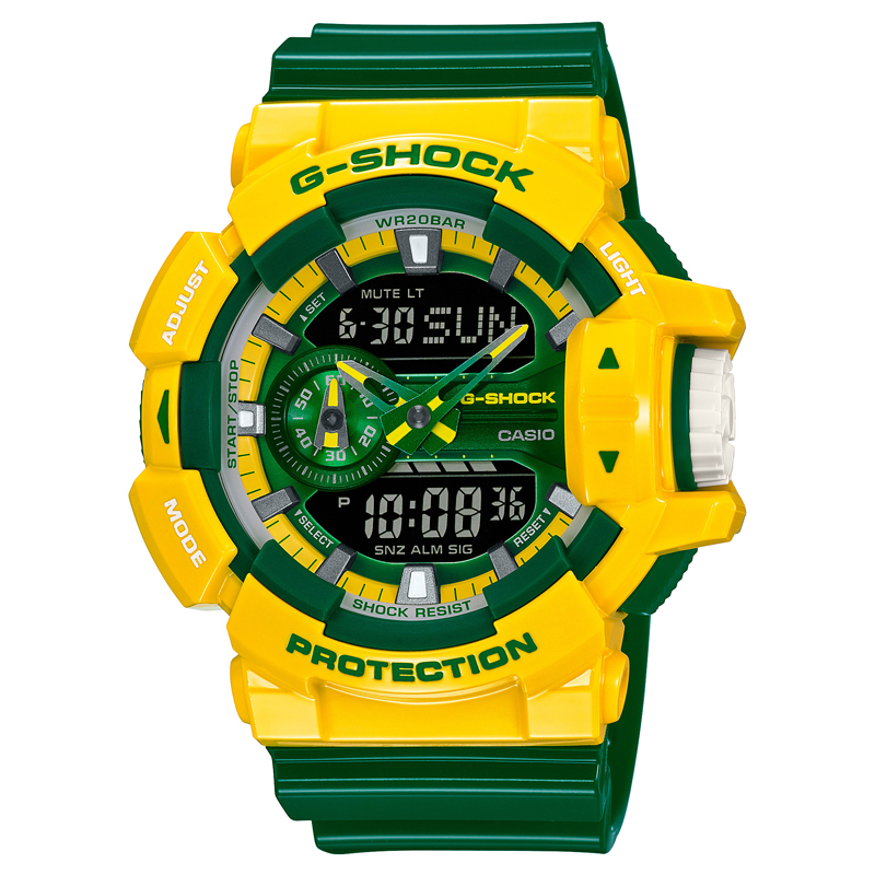 卡西欧(CASIO)手表 G-SHOCK系列 男士防水防震运动手表石英男表 GA-400CS-9A