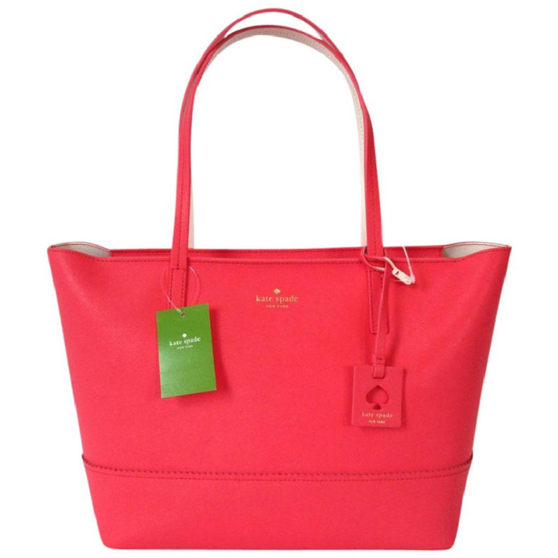 [直营]凯特·丝蓓(KATE SPADE) 中号单肩手提托特包 硬 皮革 KS女包 WKRU4417