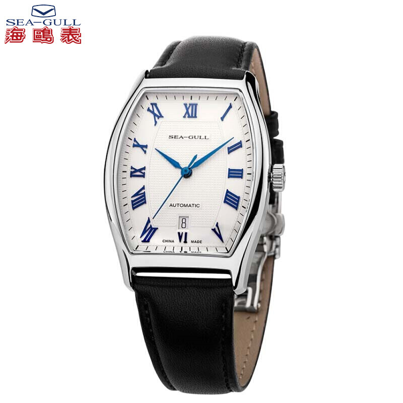 海鸥(SeaGull)手表 纤薄系列个性酒桶型表盘设计自动机械男表