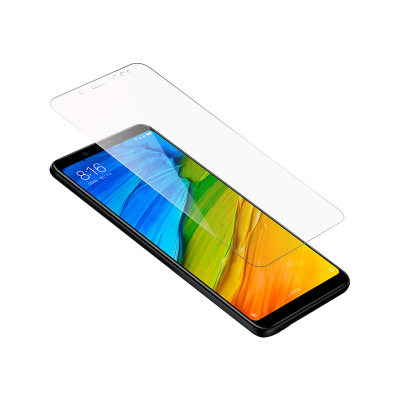 ESCASE 小米 红米note5钢化膜 小米 红米note5全屏碳纤玻璃膜 全覆盖高清防爆防指纹手机贴膜 黑色