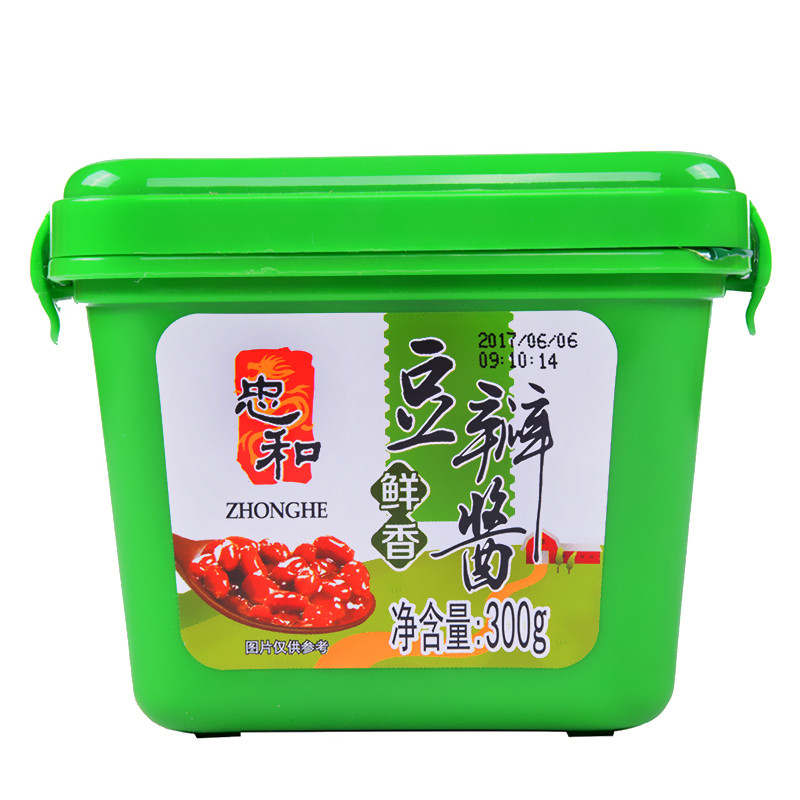 忠和鲜香豆瓣酱300g 调味品 豆瓣酱 拌面拌饭酱 炒菜酱 佐料蘸酱