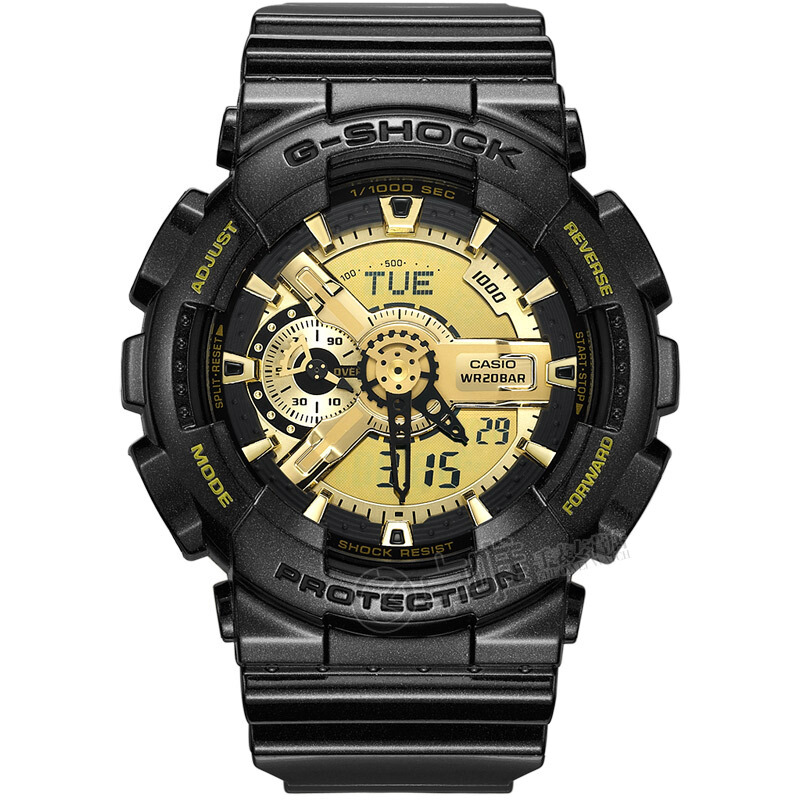 卡西欧(CASIO)手表 G-SHOCK系列 运动 200米防水 休闲时尚 电子男士手表GA-110BR-5A