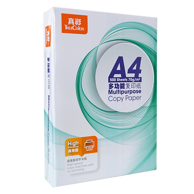 真彩 A4 70g 复印纸 500张/包 7018(单位:包)