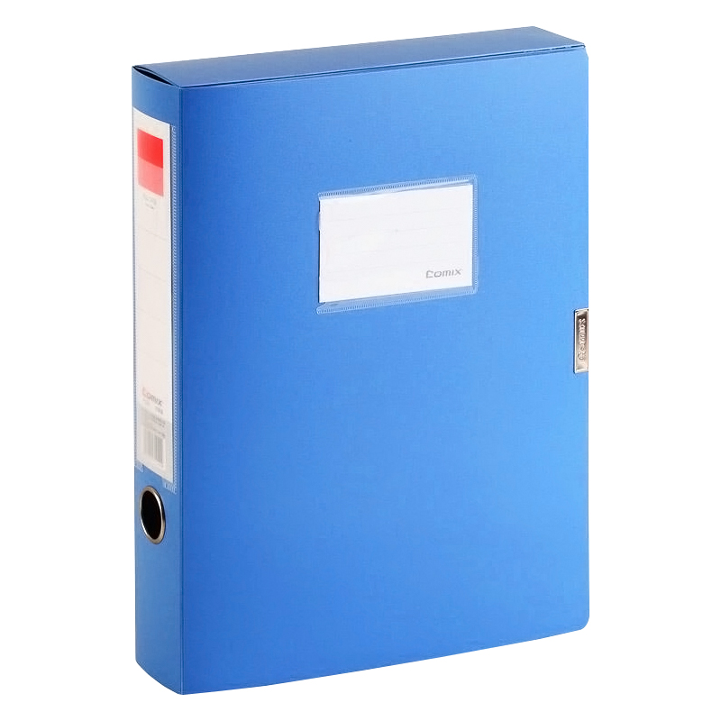齐心(Comix) A1249 A4 55mm 蓝色 PP档案盒/文件盒/资料盒