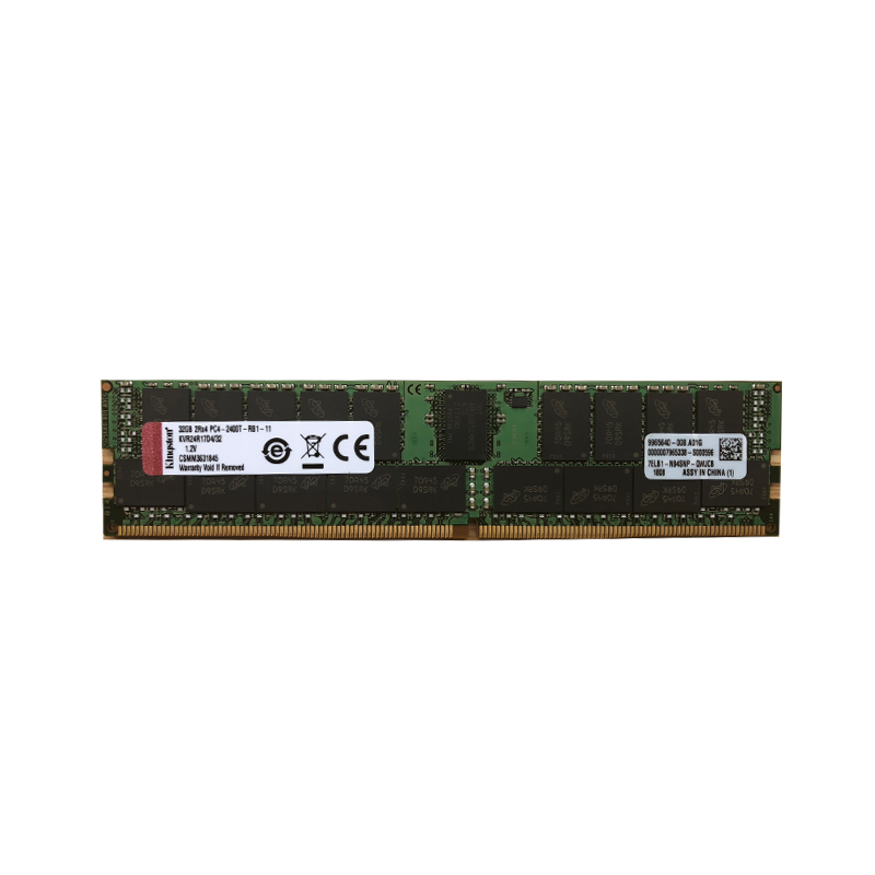 金士顿(KINGSTON)DDR4 2400 32G ECC Reg CL17 DIMM 2R*4服务器内存