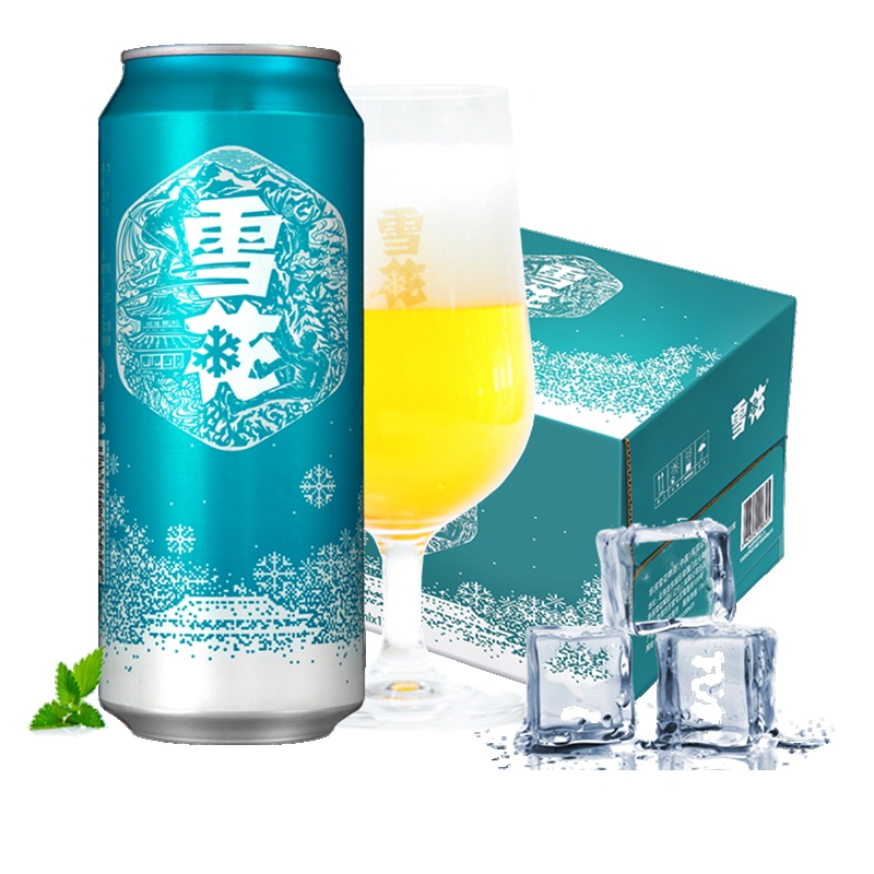 雪花啤酒(Snowbeer)马尔斯绿 8.8度纯生 500ml*12听 整箱装