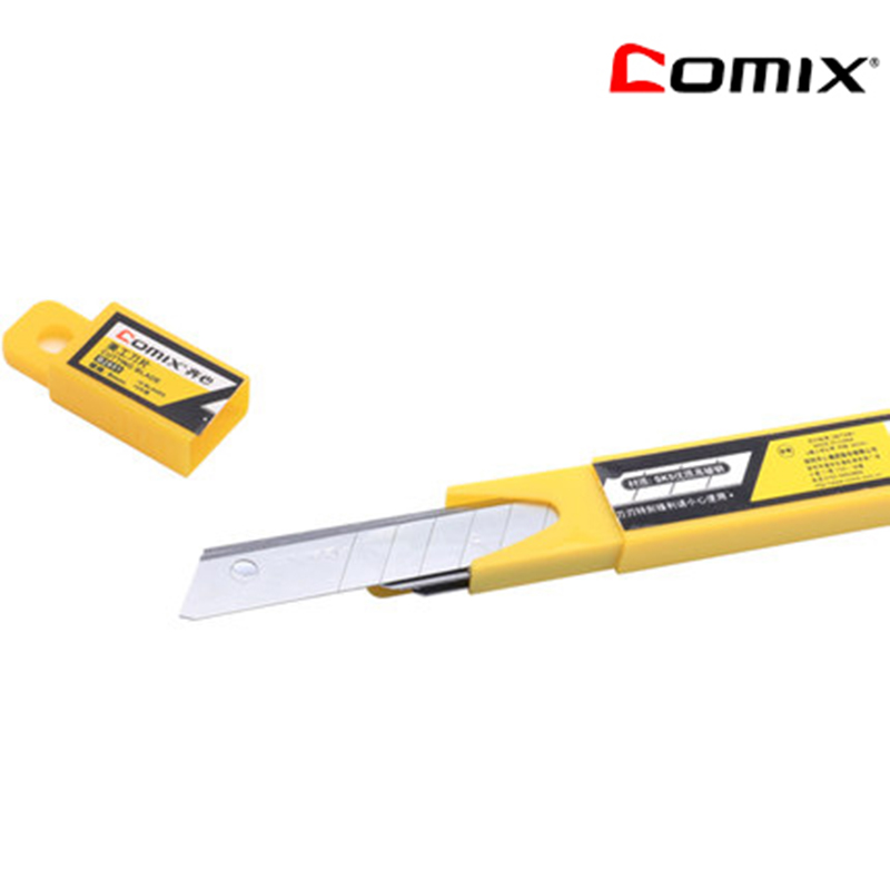 齐心(COMIX) B2851 (9mm)美工刀刀片 高碳钢刀片9MM小号