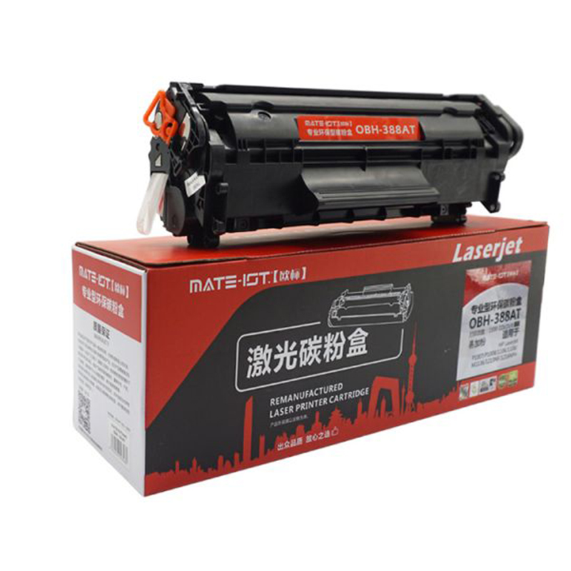 欧标(MATEIST)OBH-388AT 激光碳粉盒 灌粉量90g 5%覆盖率打印页数1500页 黑色(JL)