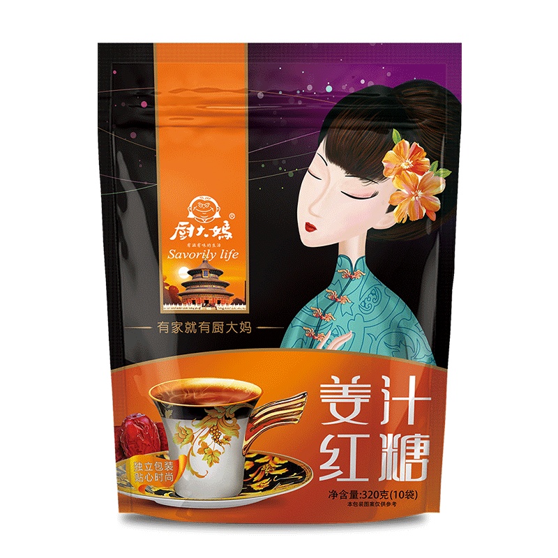 厨大妈姜汁红糖320g