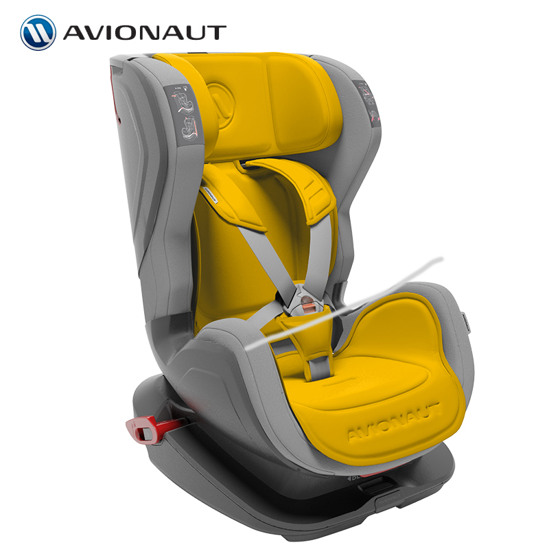 [汽车用品]波兰AVIONAUT爱为诺346295儿童便携式汽车安全座椅9个月-7岁-黄色